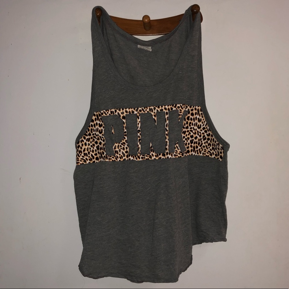 VS PINK Cheetah Muscle Tank